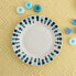 Фото #3 товара Плоская тарелка Quid Simetric Синий Керамика 23 cm (12 штук)