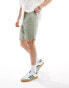 River Island laundered chino short in light green Зеленый, W30 - фото #2