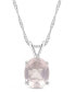 Фото #2 товара Macy's amethyst (2-1/3 ct. t.w.) Pendant Necklace in Sterling Silver. Also Available in Blue Topaz, Citrine, and Rose Quartz