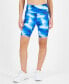 Women's Shibori Wave Printed Compression High Rise Bike Shorts, Created for Macy's