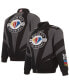 Фото #1 товара Men's Black NASCAR 75th Anniversary Twill Uniform Full-Snap Jacket