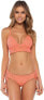 Becca by Rebecca Virtue 276769 Wanderlust Classic Bikini Top, Coral Crush, LG