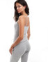 Фото #4 товара Pieces wellness mix & match lettuce edge vest top in light grey