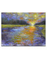 'Ravine Sunset' Abstract Landscape Canvas Wall Art, 20x30"