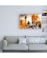 Фото #3 товара Philippe Hugonnard NYC Watercolor Collection - Golden Central Park Canvas Art - 36.5" x 48"