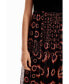 Women's Geometric combination midi dress