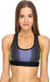 Фото #1 товара Monreal London 171694 Womens Athletic Fit Racerback Sport Bra Cloud Size X-Small