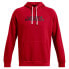 UNDER ARMOUR Rival Fleece Textured ColdGear hoodie Cardinal / Black, M - фото #4