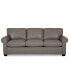 Фото #24 товара Orid 84" Queen Leather Roll Arm Sleeper, Created for Macy's