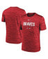 Фото #1 товара Men's Red Atlanta Braves Authentic Collection Velocity Performance Practice T-shirt