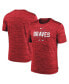 ფოტო #1 პროდუქტის Men's Red Atlanta Braves Authentic Collection Velocity Performance Practice T-shirt