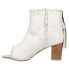Фото #6 товара Roper Betsy Leather Shootie Pumps Womens White Dress Casual 09-021-0946-3070