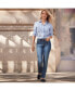 ფოტო #3 პროდუქტის Women's Petite Wrinkle Free No Iron Button Front Shirt