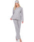 ფოტო #1 პროდუქტის Women's Pajama Set, 3 Piece