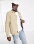 ONLY & SONS cord overshirt in beige