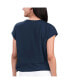 Women's Navy Atlanta Braves Cheer Fashion T-shirt