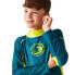 REGATTA Hoku II long sleeve T-shirt Moroccan Blue / Citon Lime, 15-16 лет - фото #7