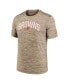ფოტო #3 პროდუქტის Men's Brown Cleveland Browns Sideline Velocity Athletic Stack Performance T-shirt