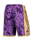 Фото #4 товара Men's Purple Los Angeles Lakers Hardwood Classics Lunar New Year Swingman Shorts