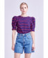 Women's Stripe Knit T-Shirt