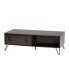Фото #1 товара Baldor Modern and Contemporary 47.2" Finished Wood and Finished Metal 2-Drawer Coffee Table
