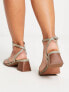 Фото #3 товара ASOS DESIGN Wide Fit Hastings mid block heeled sandals in sage green