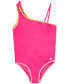 Big Girls Asymmetrical One-Piece Swimsuit