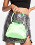 Фото #1 товара Glamorous satin mini bag in lime