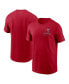 Men's Red Tampa Bay Buccaneers Infograph Lockup Performance T-shirt