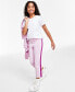 ფოტო #5 პროდუქტის Big Girls Colorblocked Fleece Sweatpants, Created for Macy's