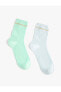 Фото #9 товара 2'li Soket Çorap Seti Çok Renkli