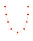 ფოტო #1 პროდუქტის Coral Heart Station Necklace 14K Gold