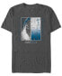 Фото #1 товара Men's Moon Knight Split Short Sleeve T-shirt