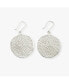 INK + ALLOY Gretchen Large Circle With Holes Earrings Silver