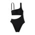 Women's Ribbed One Shoulder Cut Out One Piece Swimsuit - Shade & Shore