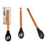 Ladle Black Silicone beech wood 6 x 1,8 x 30,5 cm (48 Units)