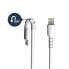 Фото #6 товара StarTech.com 6 foot (2m) Durable White USB-A to Lightning Cable - Heavy Duty Rugged Aramid Fiber USB Type A to Lightning Charger/Sync Power Cord - Apple MFi Certified iPad/iPhone 12 - 2 m - Lightning - USB A - Male - Male - White