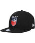 ფოტო #1 პროდუქტის Men's Black USWNT Team Basic 9FIFTY Snapback Hat