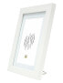 Фото #2 товара Картина Декнудт Rahmen S66KF1 P1 из МДФ, стекла и дерева, белого цвета, для одной фотографии, для стола и стены, 30 x 45 см, прямоугольная