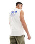 HUGO BLUE oversized tank in white