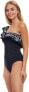 Profile by Gottex 281143 Women's Free Spirit Shoulder One Piece, Black, Size 6