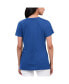 Фото #2 товара Women's Blue Kyle Larson Key Move V-Neck T-shirt