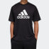 Фото #3 товара adidas 训练休闲运动短袖T恤 男款 黑色 / Футболка Adidas T Featured Tops -