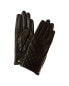 Bruno Magli Diamond Quilted Cashmere-Lined Leather Gloves Women's