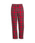 ფოტო #2 პროდუქტის Men's Tall High Pile Fleece Lined Flannel Pajama Pant