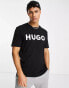 Фото #1 товара Hugo Dulivio logo t-shirt in black