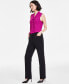 ფოტო #3 პროდუქტის Women's Mid-Rise Fly Front L-Pocket Trousers