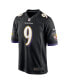 Фото #3 товара Men's Justin Tucker Black Baltimore Ravens Player Game Jersey