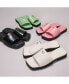 ფოტო #6 პროდუქტის Women's Florence "C" Lug-Sole Slip-On Slide Flat Sandals