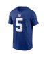 Men's Kayvon Thibodeaux Royal New York Giants Player Name and Number T-shirt